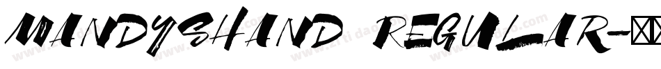MandysHand Regular字体转换